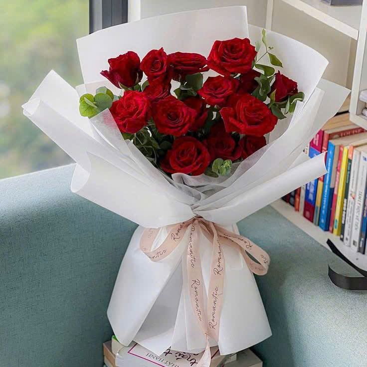 Hoa bó hồng đỏ