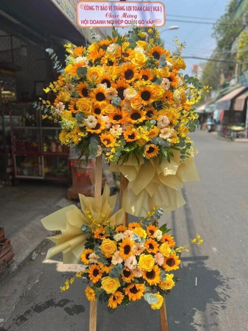 Lẵng hoa hướng dương