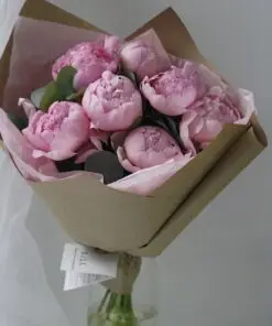 bó hoa mẫu đơn nhỏ