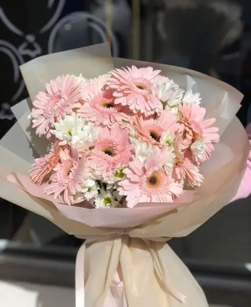 bó hoa đồng tiền hồng