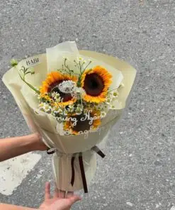 bó hướng dương 3 bông