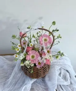 giỏ hoa đồng tiền